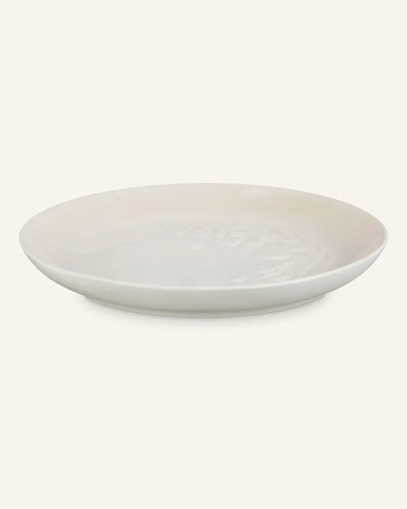 Le Creuset Speiseteller Jardin weiss Meringue