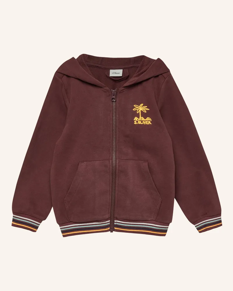 S.Oliver Sweatshirt Jacke rot 