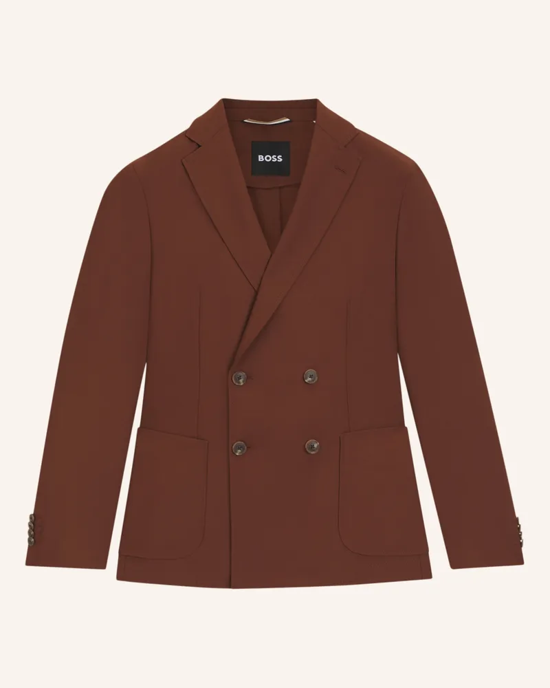 HUGO BOSS Blazer C-HANRY-DB-254 Slim Fit Braun