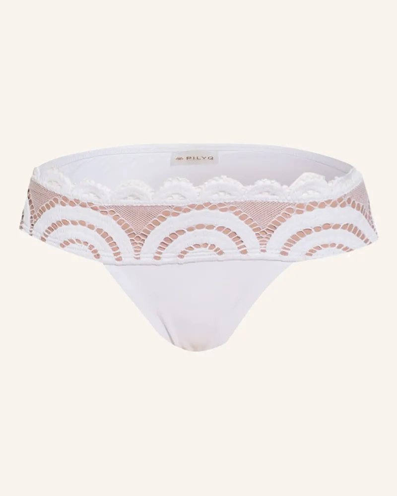 PilyQ Basic-Bikini-Hose WATERLILY Weiss