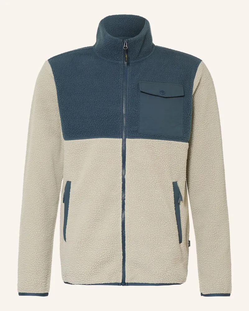 me°ru' Teddyfell-Jacke Quimper blau Beige