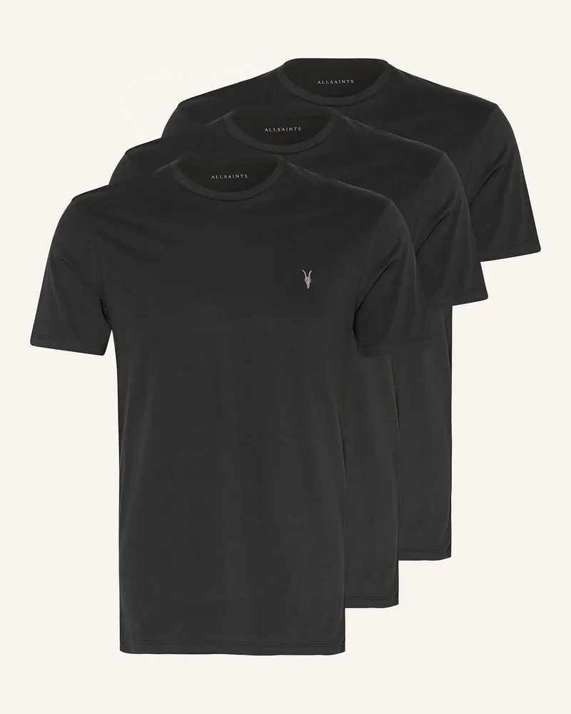 AllSaints 3er-Pack T-Shirts Brace Ss schwarz Schwarz