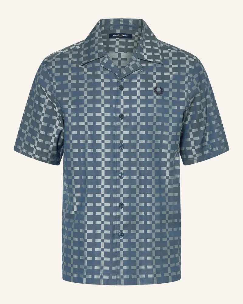 Fred Perry Resorthemd Comfort Fit Blaugrau