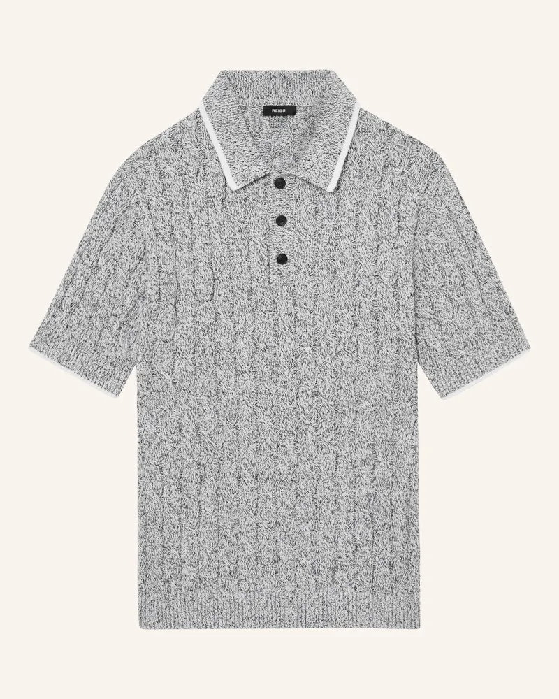 Reiss Strick-Poloshirt DENBY Grau