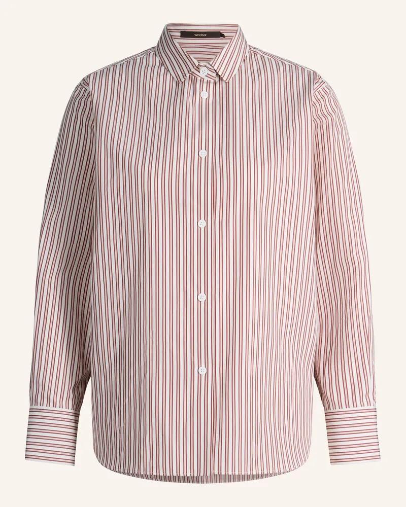 windsor. Popeline-Hemdbluse rot Rot