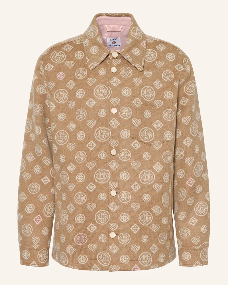 Casablanca Paris Overjacket Aus Flanell beige Beige