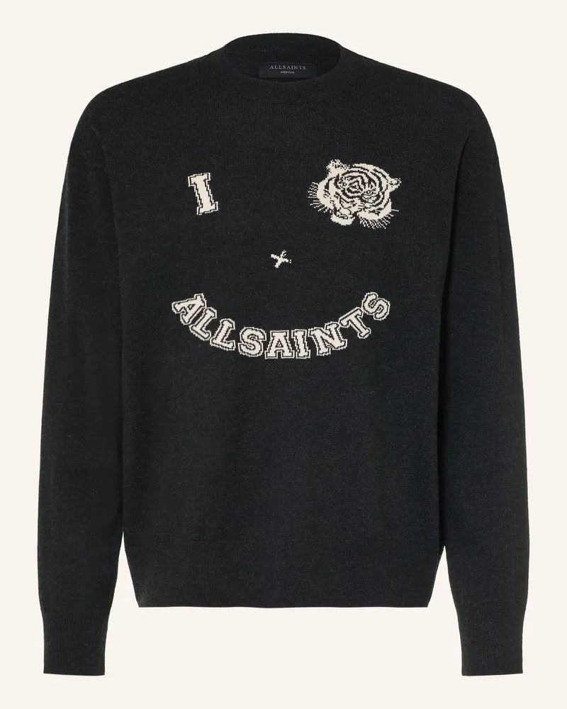 AllSaints Pullover Grinner schwarz Schwarz
