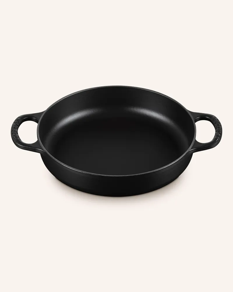 Le Creuset Servierpfanne Signature schwarz Schwarz