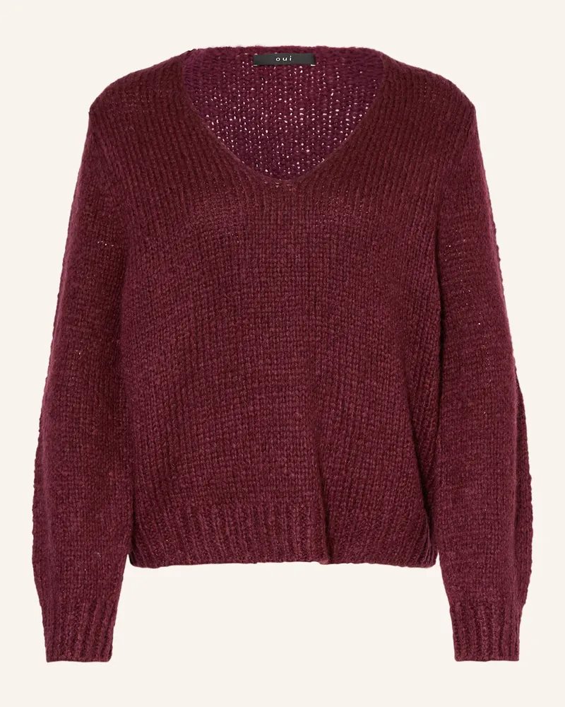 Oui  Pullover Dunkellila