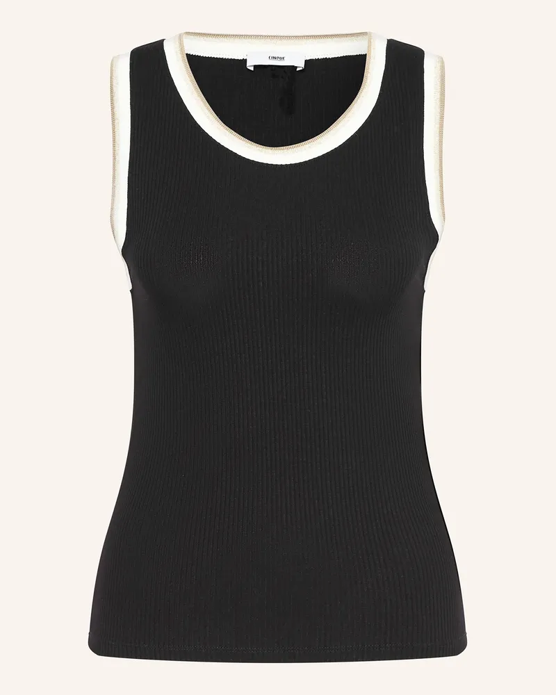 cinque Top CIRAL mit Glitzergarn Schwarz