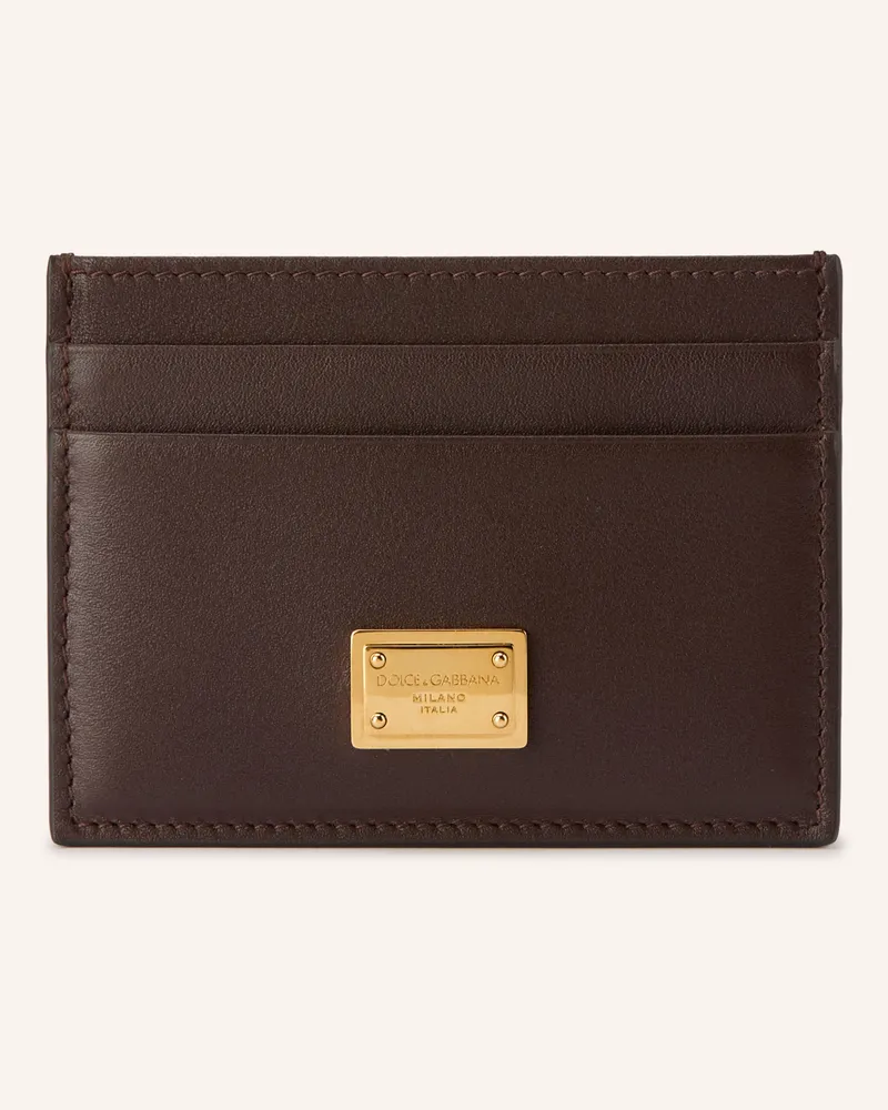Dolce & Gabbana Kartenetui braun Dunkelbraun