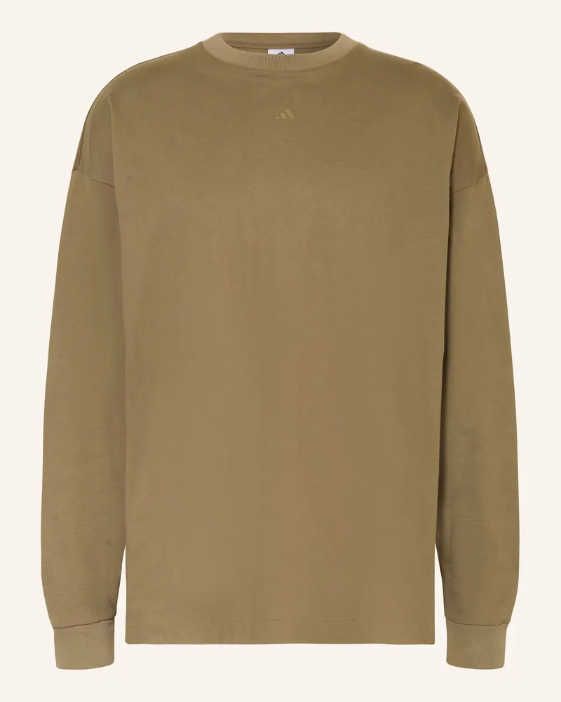adidas Longsleeve BASKETBALL LONG SLEEVE Oliv