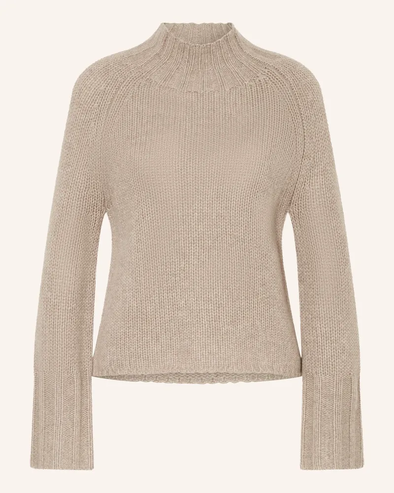 Mrs & HUGS Cashmere-Pullover Taupe