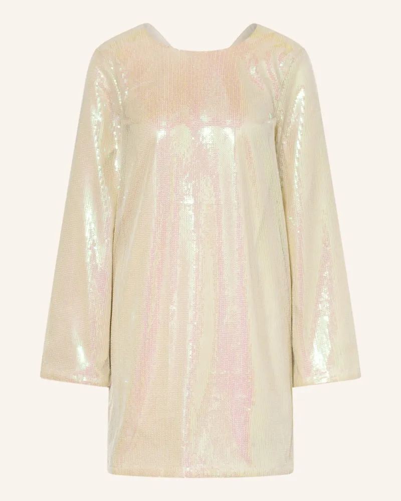 envii Kleid ENNOVA aus Pailletten Weissgold