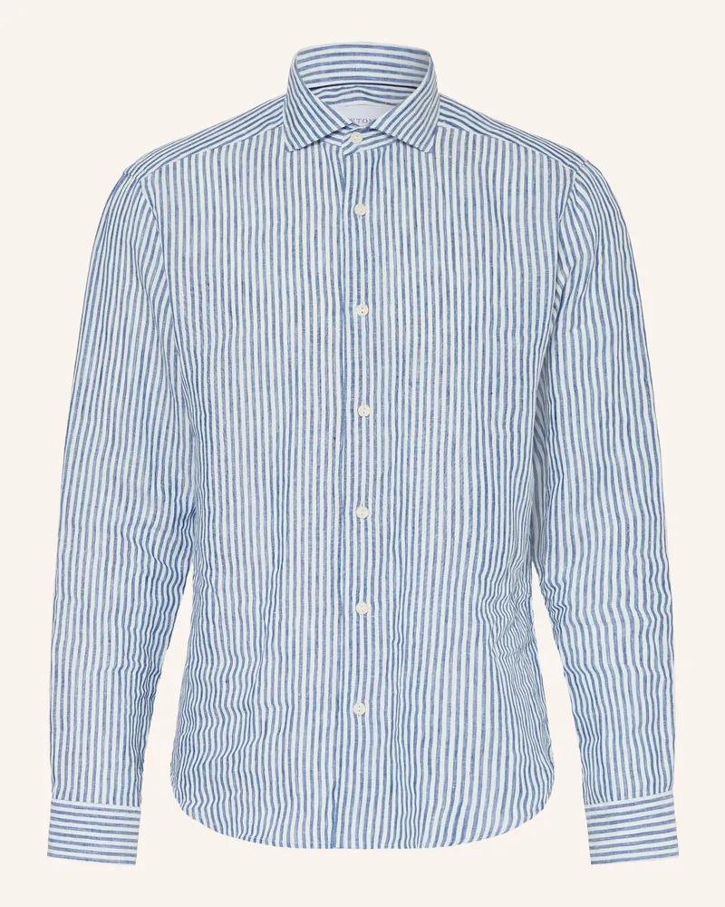 Eton Leinenhemd Regular Fit blau Dunkelblau