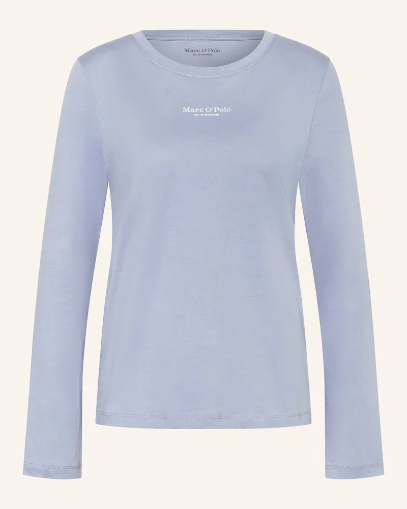 Marc O'Polo Schlafshirt blau Blaugrau