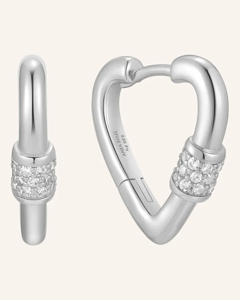 ANIA HAIE Creolen  Aus  925er Sterlingsilber silber Silber