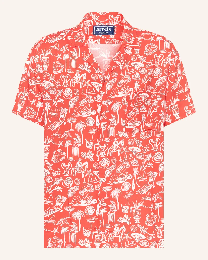 Arrels Barcelona Resorthemd Red Le Bel Ete × Edith Carron Comfort Fit rot Rot