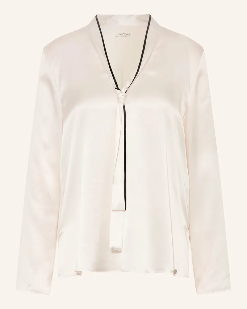 Marc Cain Schluppenbluse Aus Seide weiss 110