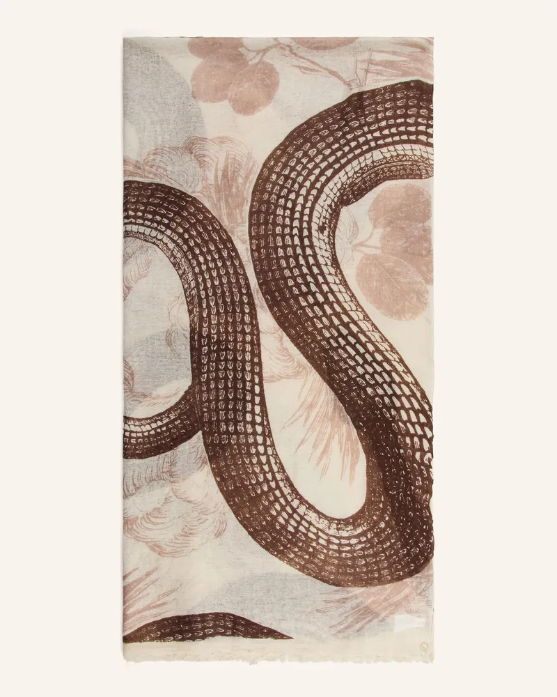 Friendly Hunting Cashmere-Schal Garden Eden braun Creme
