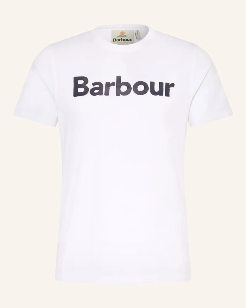 Barbour T-Shirt Halstow weiss Weiss