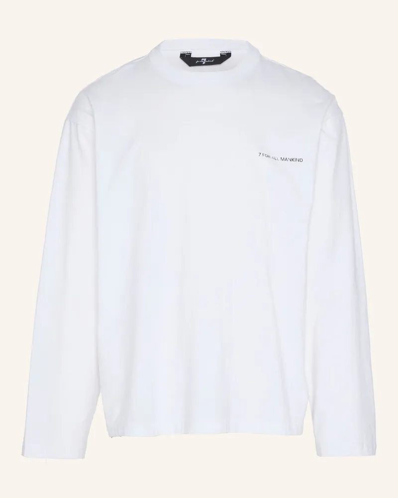 7 for all mankind Knitted Graphic Tee weiss Weiss
