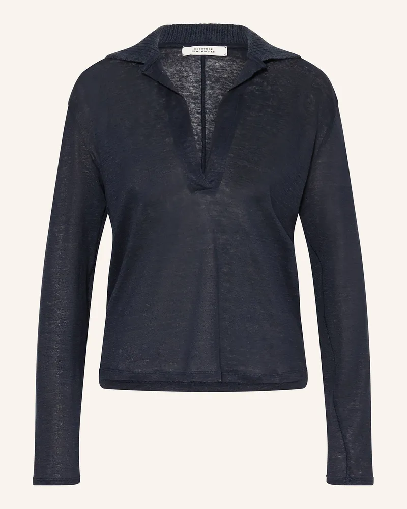 Dorothee Schumacher Longsleeve NATURAL EASE Dunkelblau