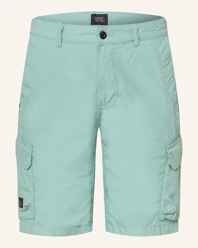 Camel Active Cargoshorts Houston Regular Fit grau Neontürkis