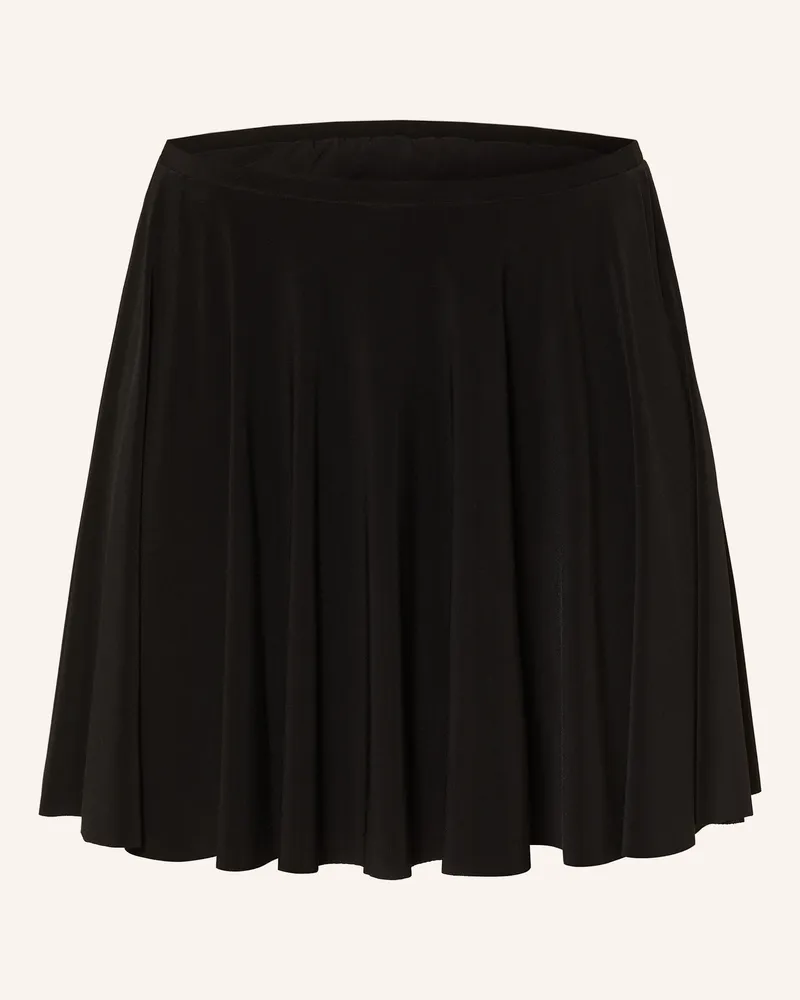Norma Kamali Faltenrock schwarz Schwarz