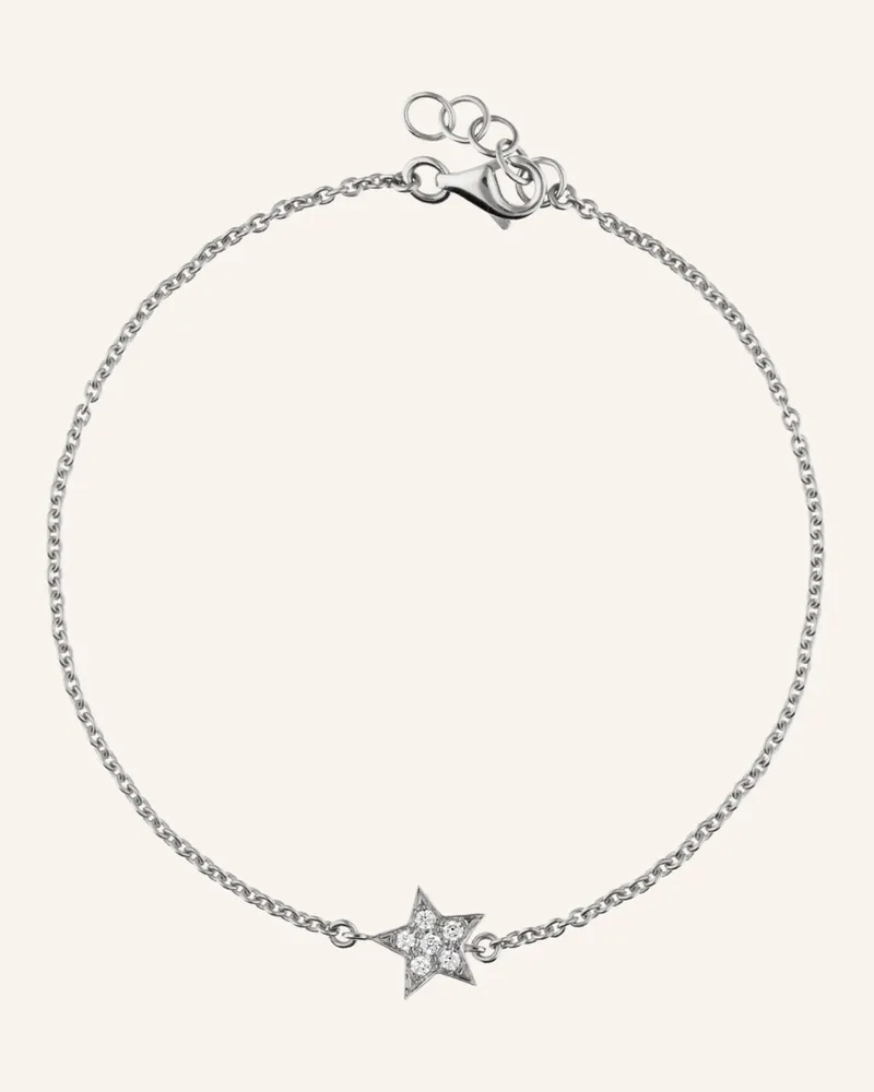 CADA Armband TINY STAR Weissgold