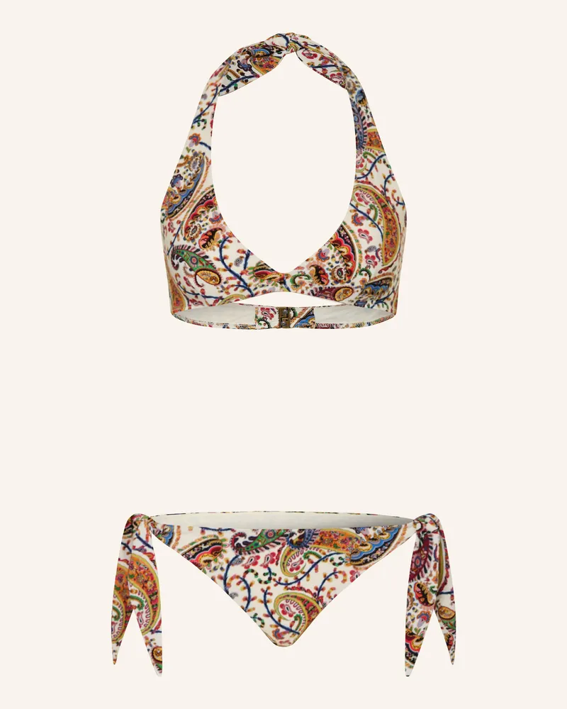 Etro Neckholder-Bikini Ecru