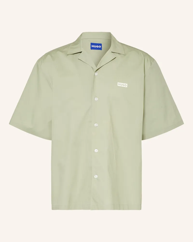 HUGO BOSS Resorthemd Eligino Comfort Fit gruen Hellgrün