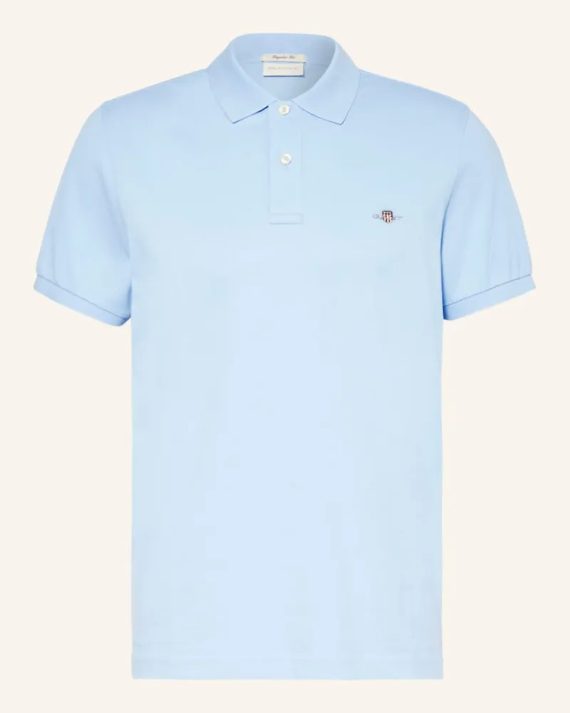 Gant Piqué-Poloshirt Regular Fit Blau