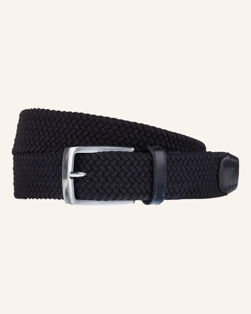 Alberto Flechtgürtel Basic blau Dunkelblau