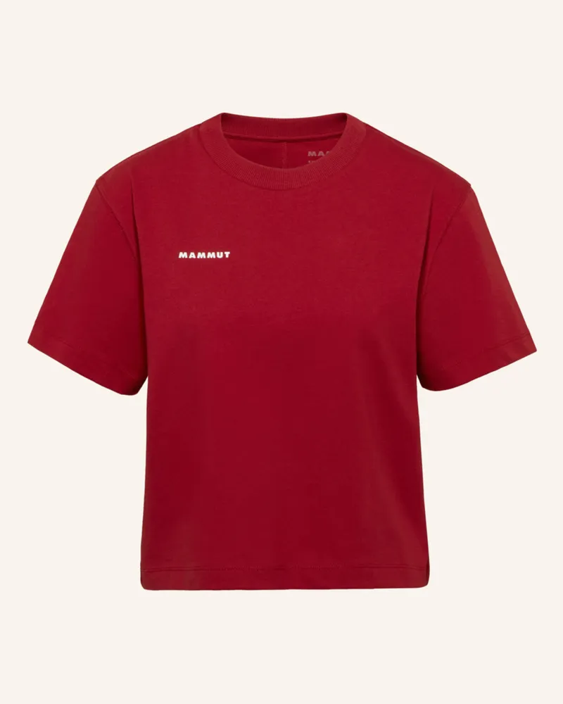 Mammut Mammut Base Cropped T-Shirt Women Mini Logo rot Rot