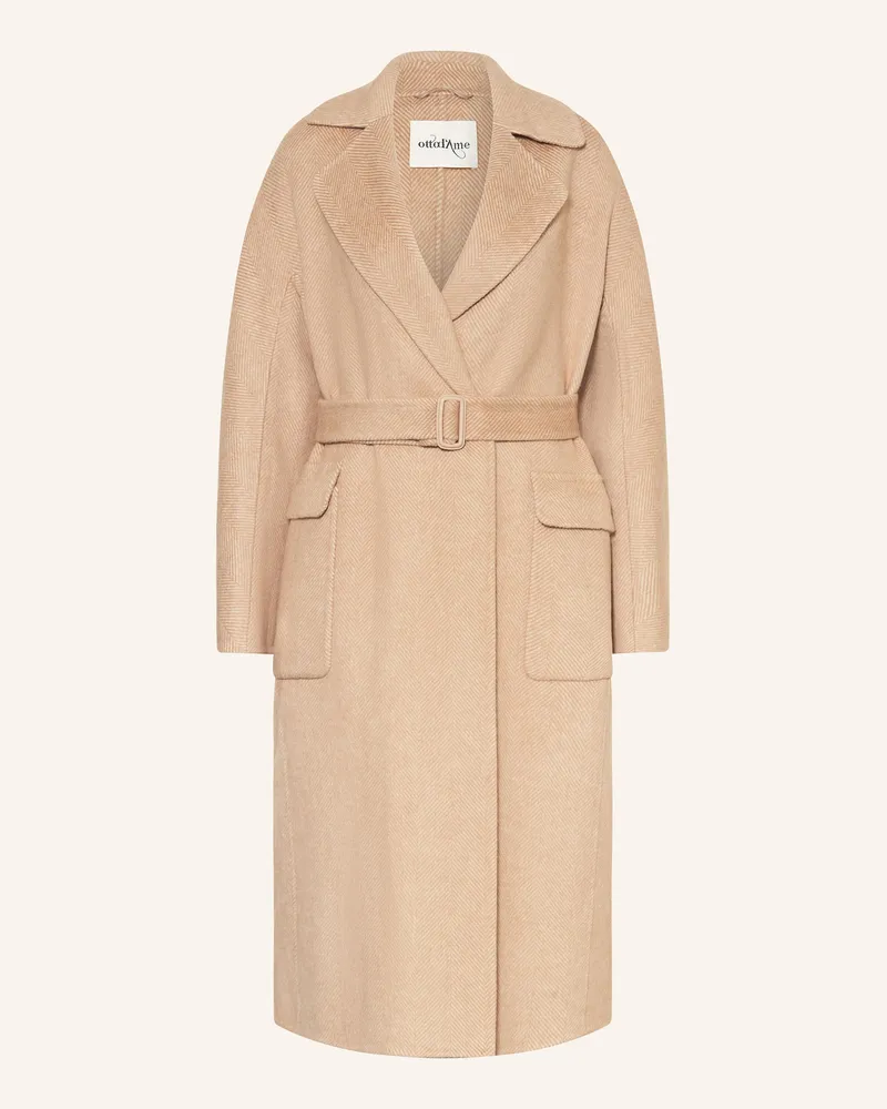 ottod’Ame Mantel beige Hellbraun