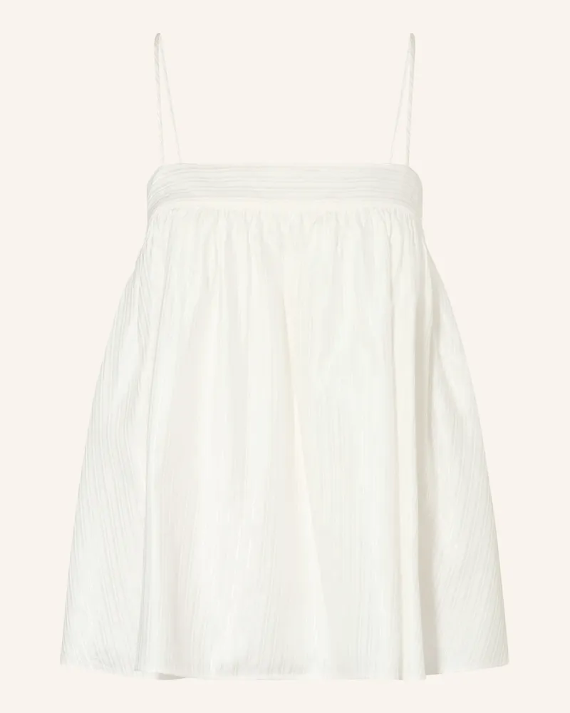 ROTATE Birger Christensen Blusentop weiss Weiss