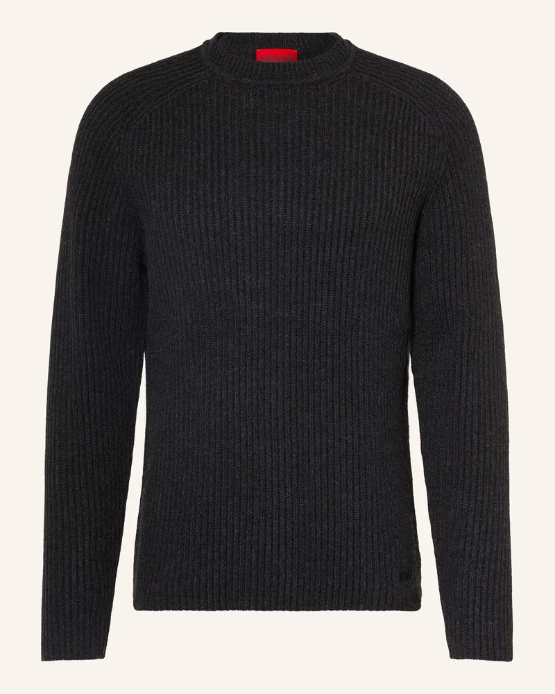 HUGO BOSS Pullover San Caleb schwarz Schwarz