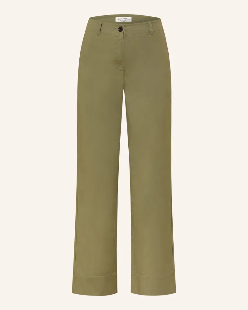 Marc O'Polo Marlenehose Oliv