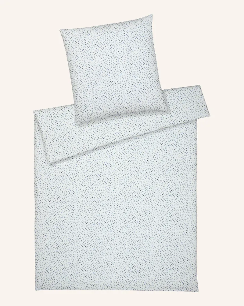 elegante Bettwäsche Preppy gruen Creme