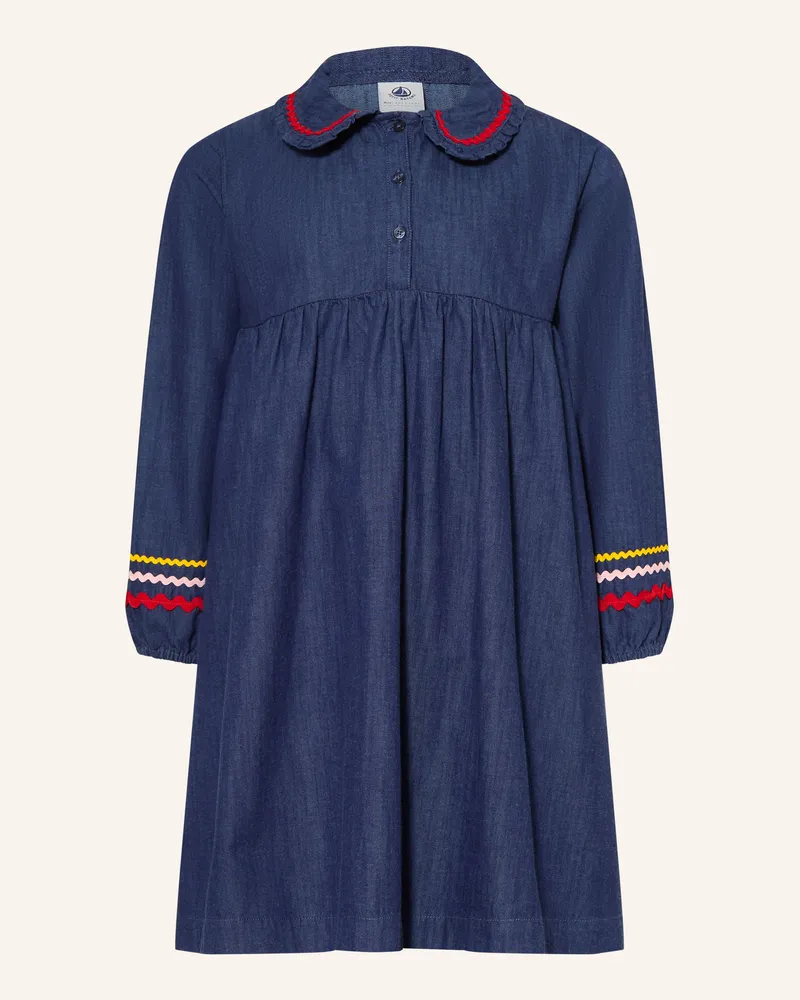 Petit Bateau Jeanskleid blau Dunkelblau