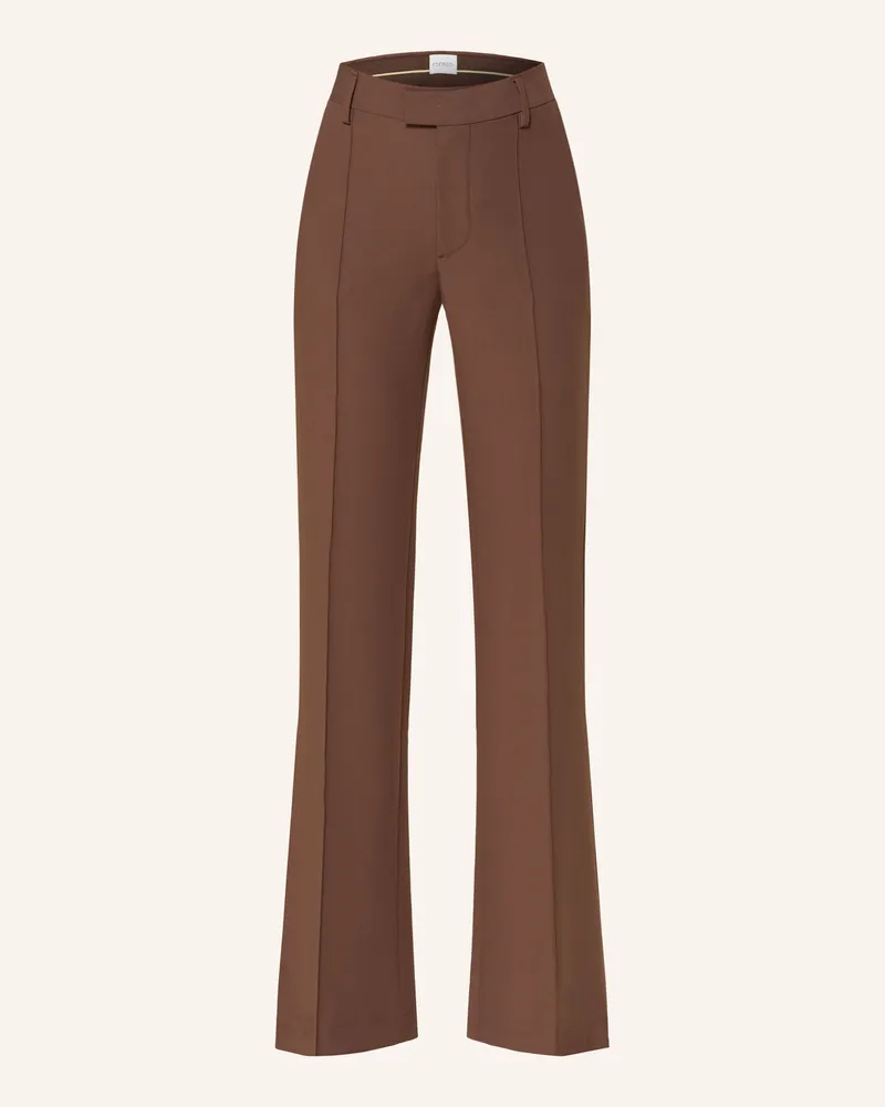 Closed Bootcut-Hose DENAIR Braun