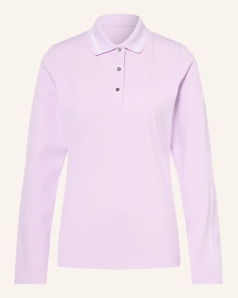 Röhnisch Piqué-Poloshirt lila Helllila
