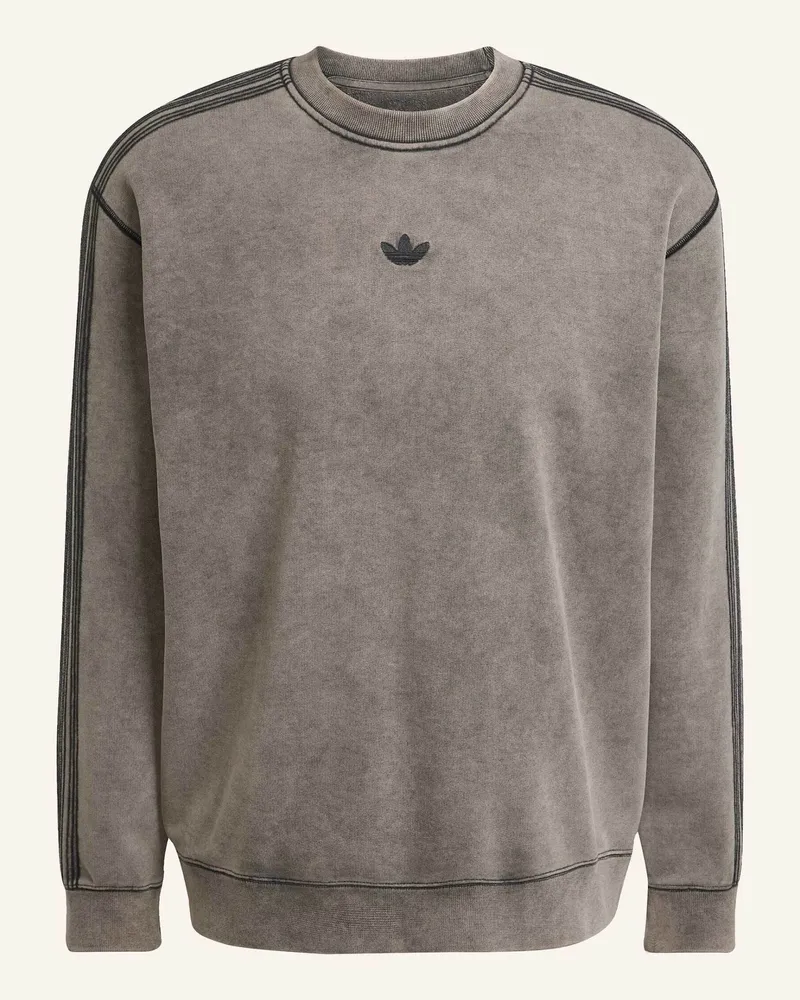 adidas PREMIUM ESSENTIALS RETRO WASHED SWEATSHIRT MIT RUNDHALSAUSSCHNITT Schwarz