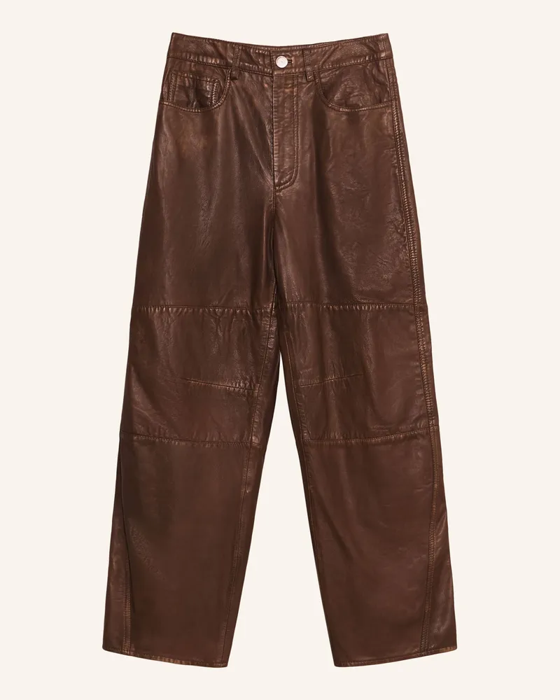 BIMBA Y LOLA Lederhose braun Braun
