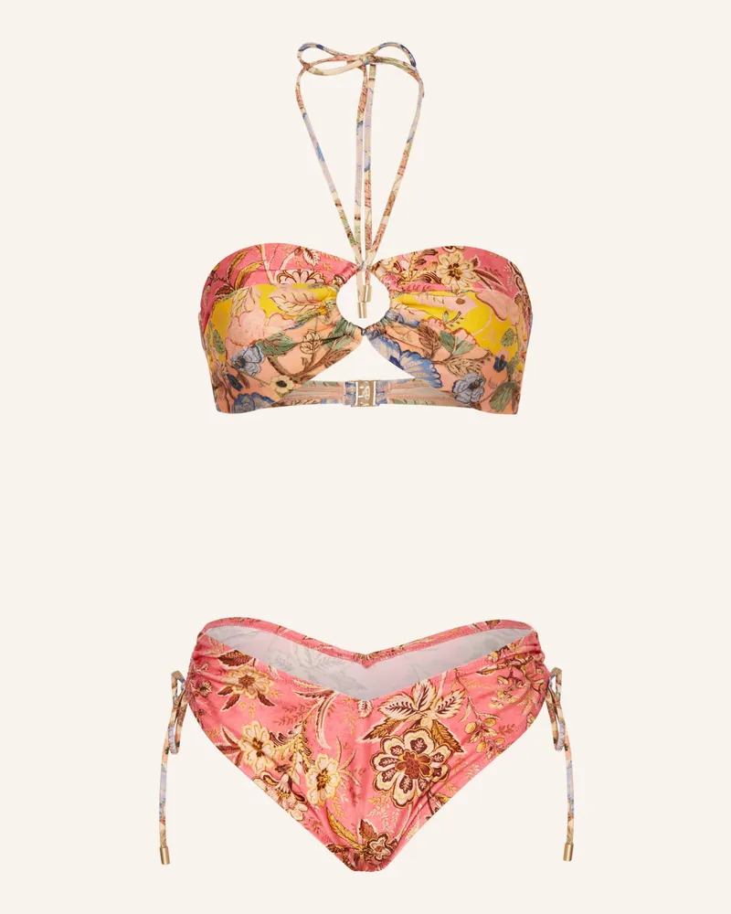 Zimmermann Bandeau-Bikini JUNIE Pink