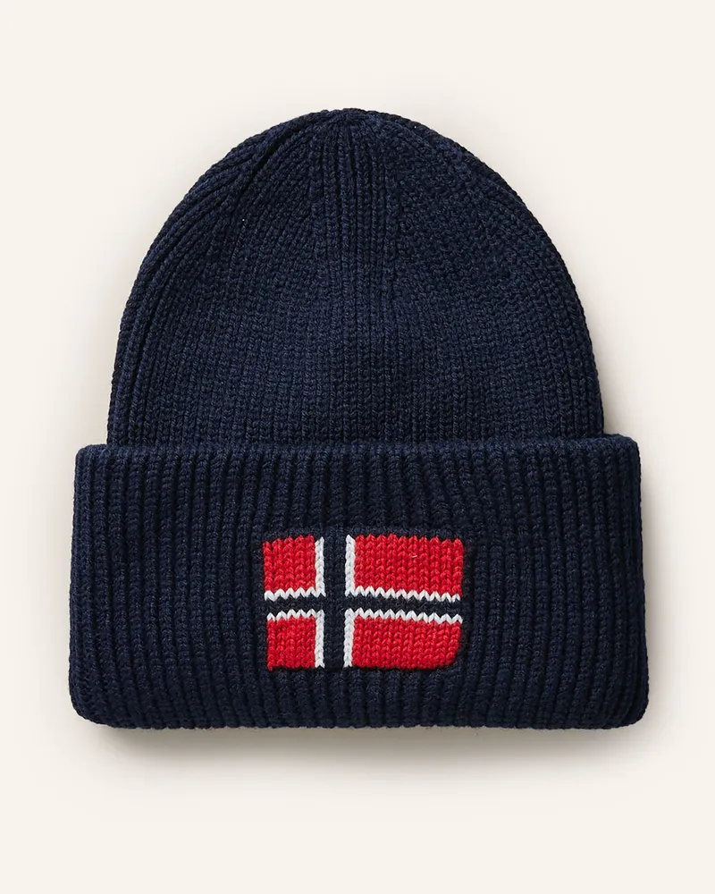 Napapijri Mütze F-Evei beige Dunkelblau