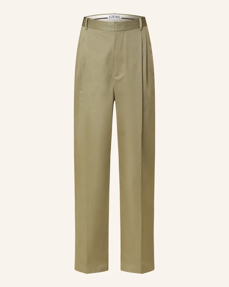 Loewe Hose Relaxed Fit Oliv