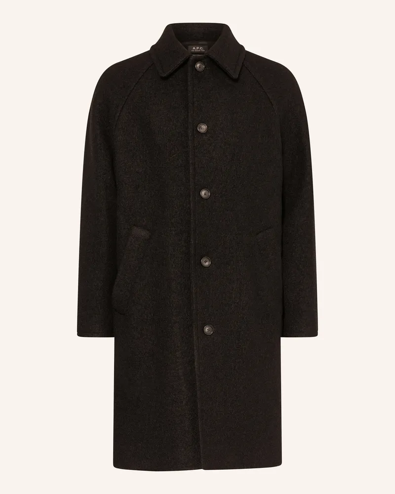 A.P.C. Wollmantel GASTON Schwarz