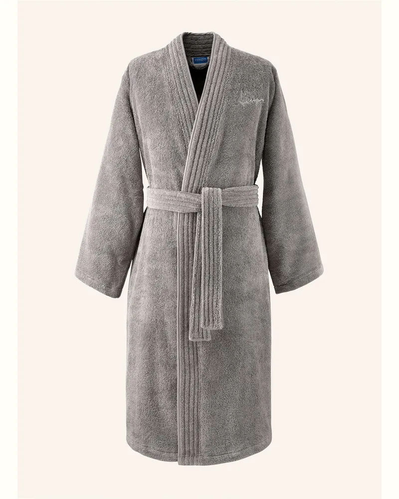 Kenzo Bademantel Kastral grau Grau